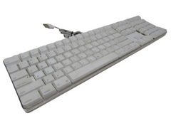 Apple Wired USB Computer Keyboard Clear Base A1048 -- Used