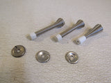 Standard 3-in Spring Door Stop Lot of 3 Silver 230-011923 -- Used