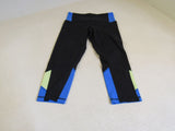 Lululemon Leggings Leggings Black/Blue/Lime Size 6 Female Adult Size 6 Solid -- Used