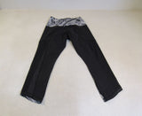 Lululemon Athletic Leggings Black/White Size 6 Female Adult Size 6 Geometric -- Used
