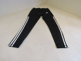 Adidas Athletic Leggings Black/White Stripes Size S Female Adult Size S Solid -- Used