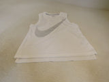 Nike Athletic Tops White Running Racerback Female Adult Size S Solid -- Used