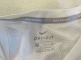Nike Athletic Tops White Running Racerback Female Adult Size S Solid -- Used