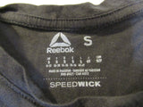 Reebok Athletic Tops Black with Gold Writing Female Adult Size S Solid -- Used