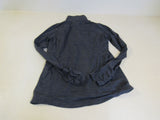 Kirkland Quarter Zip Top Jacket Pullover Dark Gray Female Adult Size S Solid -- Used