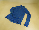 Kirkland Quarter Zip Top Jacket Pullover Turquoise Female Adult Size S Solid -- Used