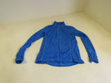 Kirkland Quarter Zip Top Jacket Pullover Turquoise Female Adult Size S Solid -- Used