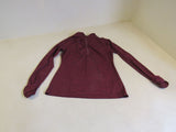 Kirkland Quarter Zip Top Jacket Pullover Maroon Female Adult Size M Solid -- Used