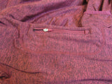Kirkland Quarter Zip Top Jacket Pullover Maroon Female Adult Size M Solid -- Used