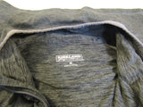 Kirkland Quarter Zip Top Jacket Pullover Charcoal Female Adult Size M Solid -- Used