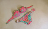 Shade & Shore Bandeau Bikini Padded Push Up 36C Female Adult Size 34C Geometric -- Used