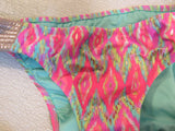 Shade & Shore Bandeau Bikini Padded Push Up 36C Female Adult Size 34C Geometric -- Used