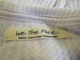 We The Free Oversized Lightweight Sweater White Female Adult Size S Solid -- Used