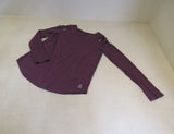Reebok Shirt Plum Open Shoulder Design Female Adult Size M Solid -- Used