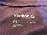 Reebok Shirt Plum Open Shoulder Design Female Adult Size M Solid -- Used