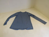 Reebok Shirt Slate Blue Female Adult Size M Solid -- Used