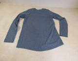 Reebok Shirt Slate Blue Female Adult Size M Solid -- Used