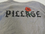 Alternative Shirt Gray Till Death Pillage Female Adult Size S Solid -- Used
