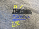 Reebok T Shirt Gray/Blue/Yellow CrossFit Female Adult Size M Solid -- Used