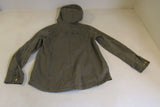 American Eagle Hooded Jacket Army Green Full Zip Female Adult Size M Solid -- Used