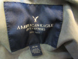 American Eagle Hooded Jacket Army Green Full Zip Female Adult Size M Solid -- Used
