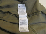 American Eagle Hooded Jacket Army Green Full Zip Female Adult Size M Solid -- Used