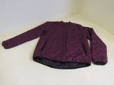 Nike Snap Up Jacket Wine/Plum Quilted Female Adult Size M Solid -- Used