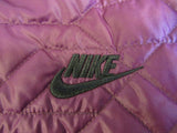 Nike Snap Up Jacket Wine/Plum Quilted Female Adult Size M Solid -- Used