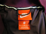 Nike Snap Up Jacket Wine/Plum Quilted Female Adult Size M Solid -- Used
