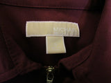 Michael Kors Dress Maroon Zip Up Female Adult Size S Solid -- Used