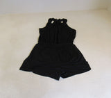 Guess Romper Jumpsuit Black Front Pockets Lined Bottom Female Adult Size M Solid -- Used