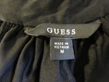 Guess Romper Jumpsuit Black Front Pockets Lined Bottom Female Adult Size M Solid -- Used