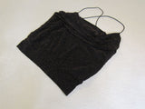 Crave Fame Top Tank, Black/Rose Gold Sparkles Female Adult Size L -- Used