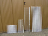 Lot of 10 White Wire Shelving