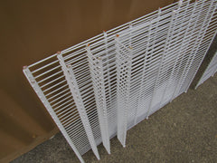 Lot of 10 White Wire Shelving
