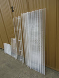 Lot of 10 White Wire Shelving