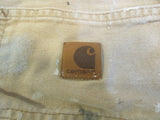 Carhartt Carpenter Original Fit Painter Shorts Tan Male Adult Size 36 -- Used