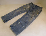 Carhartt Dungaree Fit Jean Painter Pants Blue Male Adult Size 38 x 34 -- Used