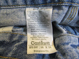 Carhartt Dungaree Fit Jean Painter Pants Blue Male Adult Size 38 x 34 -- Used