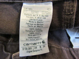 Carhartt Original Dungaree Fit Painter Pants Brown Male Adult Size 36 x 34 -- Used
