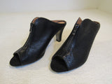 J Renee Franca Open Toe Booties Sandal Black Female Adult Size 8-1/2 Solid -- Used