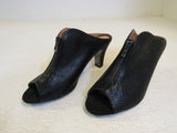 J Renee Franca Open Toe Booties Sandal Black Female Adult Size 8-1/2 Solid -- Used