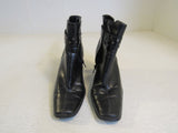 Aerosoles A2 Cingalong Ankle Boots Black 3-in Heel Female Adult Size 8 Solid -- Used