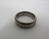 REVV Fashion Ring Silver/Gold TI 14K Male Adult Size 11 -- Used