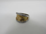 Designer Fashion Ring Silver/Copper Female Adult Size 8 -- Used