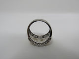 Designer Fashion Ring Silver/Copper Female Adult Size 8 -- Used