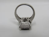 Judith Ripka Collection Ring Silver/Brown/Pink Female Adult Size 8 Solid -- Used
