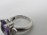 Judith Ripka Collection Ring Silver/Purple Female Adult Size 7 Solid -- Used