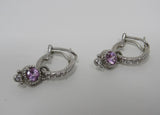 Judith Ripka Collection Hoop Earrings with Dangle Gems Female Adult -- Used