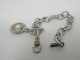 Judith Ripka Collection 18K Bracelet Silver/Yellow Female Adult -- Used